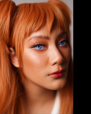 Tara Basro Instagram - ANTA BAKA? ASUKA for Aries Partynya @vidialdiano @bclsinclair @yukikt @ranggazlaksmana 

Make up by @vagueskin 
#ASUKA #EVANGELION