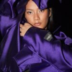 Tara Basro Instagram - Is it purple or blue? Yesterday look for @houseofharryhalim show. Wearing @mahija.official