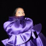 Tara Basro Instagram - Is it purple or blue? Yesterday look for @houseofharryhalim show. Wearing @mahija.official