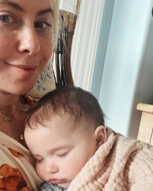Tara Lipinski Instagram - We did it Georgie girl. You gave me the title of mama….finally. 

Georgie, you are the best thing I will ever do. The pics that we just snapped sum up what I love most about our days together. It’s the simple and routine moments that are filled with so much magic. A lazy morning of watching you giggle and play while I drink my coffee or a warm cuddly nap after an ocean dip. This is what I’ve been waiting for. I love being your mama….my greatest role yet. 

Today is about mothers but really all I can think about is you. I feel so much pride that YOU did it. YOU came into my life. YOU are the one I am celebrating today. And now that we know your spirited soul we should have realized there was no way you weren’t making it earth-side. Gigi you are magic.

Mother’s Day reminds me of my greatest wish- to be the best mommy I can be to you. I love you Gigi. 💞

Also I can’t forget to honor my 6 embabies and 4 pregnancies that I carried even if it was just for a short time. I wonder often who you would have been but know that Georgie is making you all proud as our rainbow baby. 🌈

To all the mama’s in waiting I see you today. I still can feel that awful ache if I think back too much. I’m sorry this day hurts for you, it doesn’t feel fair but please know I am rooting for you. 

#firstmothersday #infertilitycommunity #mothersday #1stmothersday #mama