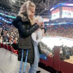 Tara Lipinski Instagram - My little world traveler. The passport picture cracks me up. Little one just hitting up all the big skating events Nationals ✔️ Worlds✔️ I love showing her my world. 🧊 #worldsmtl24 #figureskating #babytravel #baby #worldtraveler #mommyandme #girlmomlife