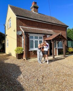 Tasha Ghouri Instagram - From the love island villa to home owners 🏡 We’re so excited that we’ll be doing a full house renovation and making magic! We’ll be sharing all the transformations on @lepageproperties it’s going to be a wild ride but there’s no-one else we’d both rather do it with! We already have exciting plans for this house.. let’s get our renovation boots on and work some magic ☁️🤍 Also we’re just happy for @lunalepage_ to have her own garden now eeeek!!! 🫶🏼
