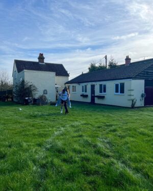 Tasha Ghouri Instagram - From the love island villa to home owners 🏡 
We’re so excited that we’ll be doing a full house renovation and making magic! We’ll be sharing all the transformations on @lepageproperties it’s going to be a wild ride but there’s no-one else we’d both rather do it with! We already have exciting plans for this house.. let’s get our renovation boots on and work some magic ☁️🤍
Also we’re just happy for @lunalepage_ to have her own garden now eeeek!!! 🫶🏼