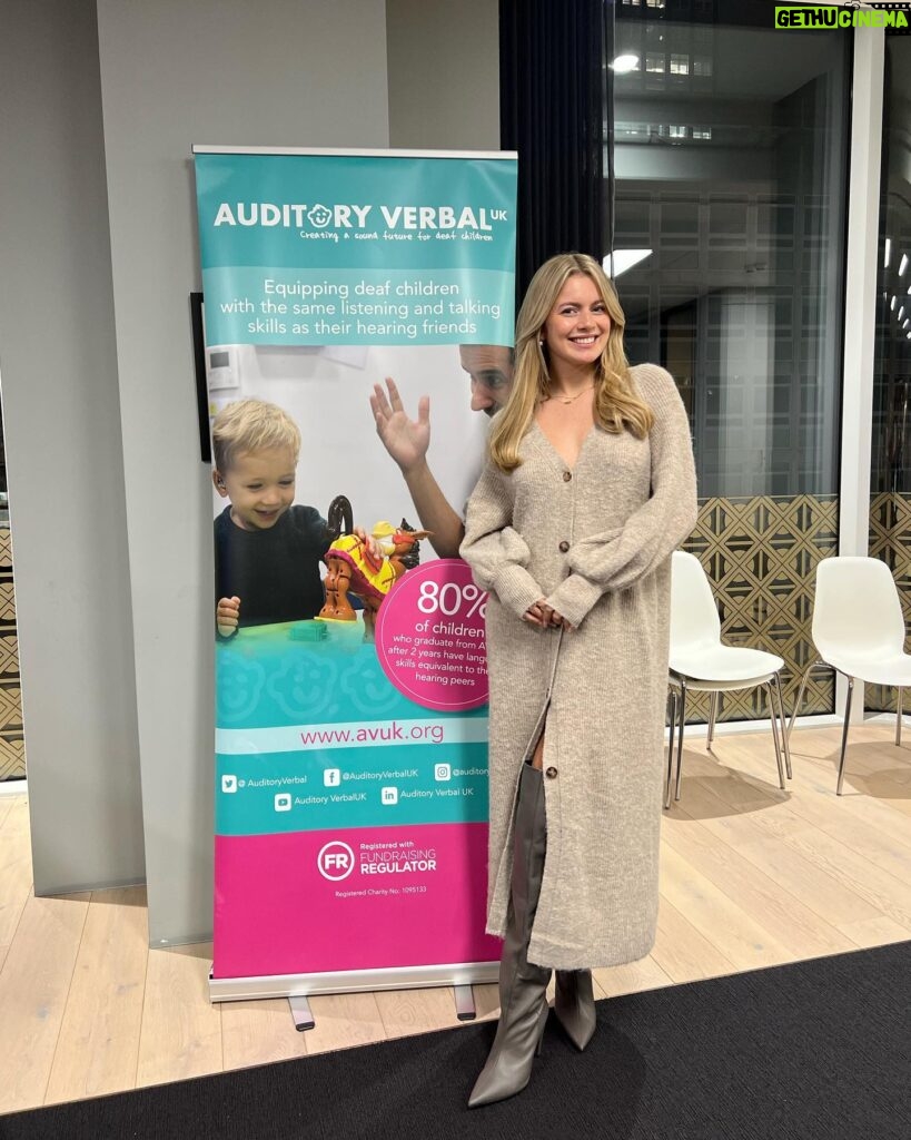 Tasha Ghouri Instagram - Spend the week with me 🤍 Went to visit the @auditoryverbaluk charity to meet with children and parents who are with this charity to help guide them by giving Auditory verbal therapy, to help them learn to listen and talk, it was so inspiring to hear their stories and it was just amazing 🤍 Little me went to 10 Downing Street!! 🥹 So honoured to be part of the loneliness campaign I had the opportunity to speak about deafness, how lonely and isolating it can be, what we can do to tackle that in schools and in everyday life! LFW with @paulcostelloeofficial 🕺 Went on the @lorraine to talk about my video I did embracing my deaf accent and moments like this is a pinch me moment because all I ever want to do is educate with positivity and raise awareness, reaching new audiences and spreading kindness. 🫶🏼 Lastly did a panel chat @groupm_uk to chat about how brands can be more inclusive and represent all disabilities by being authentic and sharing a powerful message 🤍