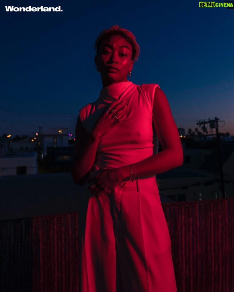 Tati Gabrielle Instagram - thank you @wonderland 🌈 ———————————— wearing @dkny Photography by @emilymalan Styling by @charliebrianna at @opusbeauty Glam by @paulyblanch Editorial Director @huwgwyther Editor @ella_b18 Production Director @bencrankbencrank Production Assistant @isabellacoleman_ Photography Assistant @keely.deleon Videography by @itsrobertmarrero Special thanks to @thehazeagency_