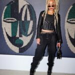 Tati Gabrielle Instagram - Art Basel Photo Dump | Pt 1 2 weeks late, but i’m getting better y’all! 😅 Thank you again to @balmain for inviting me to #VillaBalmain. @alexandrearrechea you are an incredible and soulfully inspiring artist. thank you for sharing it with us💚🐝 #ArtBasel2022 #Balmain