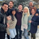 Tatyana Ali Instagram - Of all the holiday films I’ve had the pleasure of acting in, this one was different because we all had to weather REAL snow together; not a set with fake snow, but the cold! 🥶 😂 We did it though! Shoutout to my incredible cast mates: @jessekove, @swanloon, @mikeisready, @mikeheslin, @patrickfaucette, @realrobinriker, @tiffanyshepis, & Geovanni Gopradi The Lifetime movie is available to watch on the @lifetimetv channel and stream on Philo or DirecTV Stream.