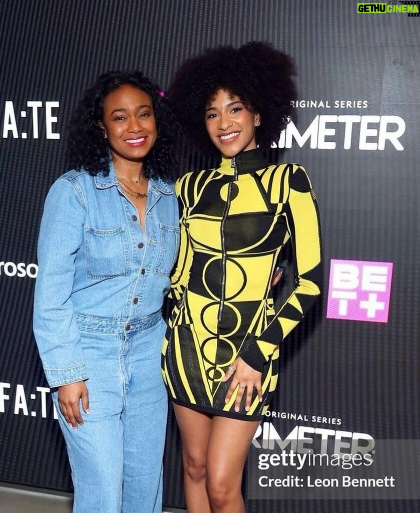 Tatyana Ali Instagram - Now that you’ve watched the 4 part pilot of #Perimeter on @betplus; I want you to do 2 things for me! 1. Go follow the creator @ArmaniOrtiz and tell him how much you loved it, & 2. Let @tylerperrystudios know that you want to see MORE of it!! This was such a fun project to create, & we had a blast celebrating it 🙏🏾