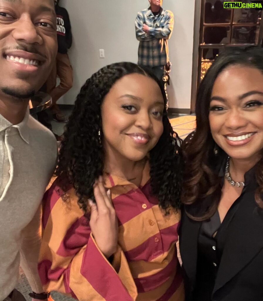 Tatyana Ali Instagram - I had so much fun with @janellejamescomedy, @willtylerjames, @zackfox, & @brandonkylegoodman! Crystal is so juicy and so full of psychosis lol. She's definitely the most fun character I’ve chewed on in a while 🙏🏾 Thank you @quintab for this blessing! Keep on shining! For those who didn’t catch the episode live, it’s now streaming on Hulu! #AbbottElementary