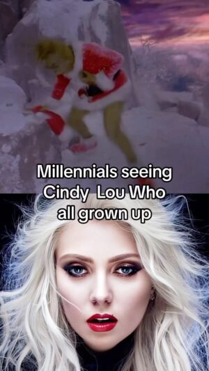 Taylor Momsen Instagram - #repost @90skidthrowbacks 
It’ll blow your mind! 🤯
📸: @taylormomsen 
Shoutout to @theprettyreckless 
#thegrinch #thegrinchwhostolechristmas #jimcarrey #taylormomsen #prettyreckless #christmas #90skid #christmasmovies #funny #funnyvideos #retro #childhoodmemories #nostalgia #millennials #relatable