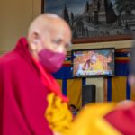 Tenzin Gyatso Instagram - HHDL imparting ancient wisdom through Jataka Tales teachings at the courtyard of Main Tibetan Temple in Dharamsala, HP, India on March 7, 2023. Photos by Tenzin Choejor #dalailama #buddhism #buddha #dharamshala