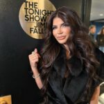 Teresa Giudice Instagram - Funny Night ahead …Let’s Go ✔️ Tune in to @fallontonight @11:35pm est #nbc #nbcstudios #bravo #rhonj #bravotv • • • 💋Hair by @luciacasazza @luciahairextensions available @cazoobeauty 💋Makeup @priscilladistasio