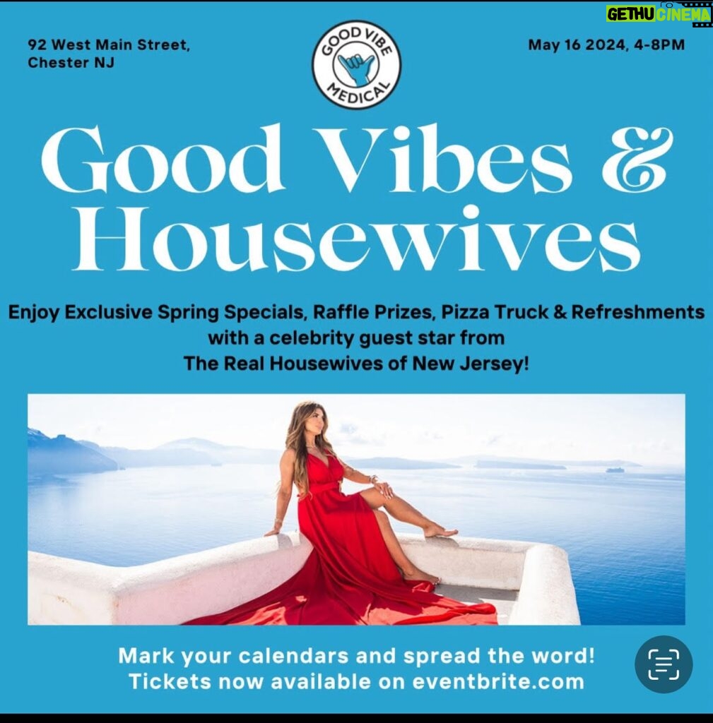 Teresa Giudice Instagram - @goodvibemedical will be rolling out new treatments, new pricing, and some new staff members - all tailored to rejuvenate and pamper you... plus I’ll be there taking pics & having a great time! Mark your calendars and get your tickets now on @eventbrite before it’s too late! Link in my bio! #therealhousewivesofnewjersey #goodvibes #goodvibesonly #goodvibemedical #goodvibemedicalwellnesscenter #njmedspa #chesternj #njmedicalspa