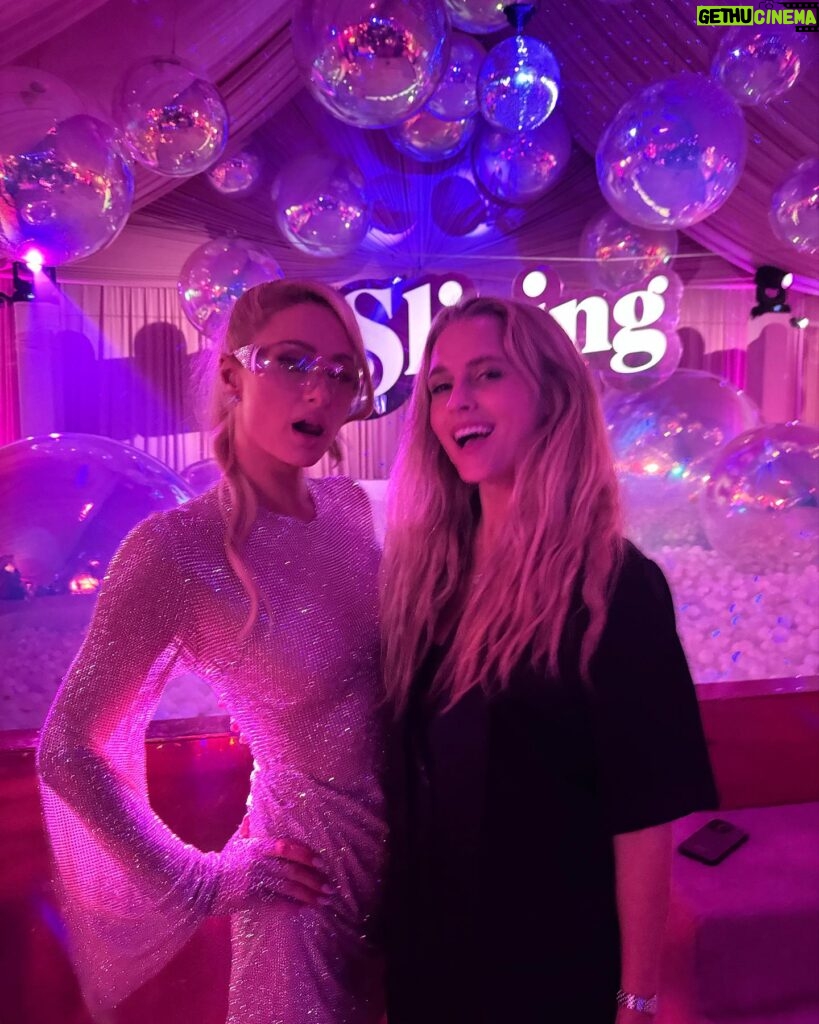 Teresa Palmer Instagram - One night. Two parties. HBD love to the one and only @kriskorzec, my pisces dream girl forever 🍀❤ Followed by 👑 @parishilton’s outta this world bday party. Danced my booty off. #lovesit #thatshot #sliving #happybirthday
