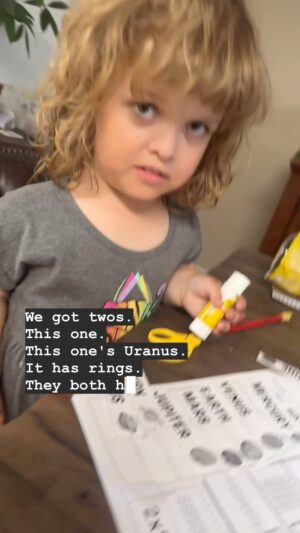 Terra Jolé Instagram - My favorite part of homework is when Penny teaches me!  My mom was never home early enough to do homework with me, but I truly love this side of motherhood. Really seeing how your child advances is magical. 💚 When I asked if she would share her chips, she sounded a bit like Trixie before she bit me. Lol. The side eye was next level.