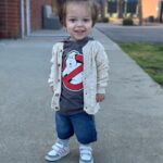 Terra Jolé Instagram - When you still look cute in your big brothers hand me downs. 🤌🏼 #magnoliaaugust #handmedowns #bigbrother #magnolia
