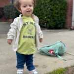 Terra Jolé Instagram - When you still look cute in your big brothers hand me downs. 🤌🏼 #magnoliaaugust #handmedowns #bigbrother #magnolia