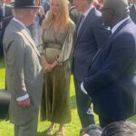 Tess Daly Instagram - It was a huge honour to be invited to attend a reception to celebrate the Creative Industries at Buckingham Palace yesterday with a garden party in the company of His Majesty The King and Her Majesty The Queen. @theroyalfamily