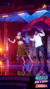 Thamizh Selvi Instagram - Blast Performance 🔥 #ThamizhSelvi & #Prasanth | Jodi Are U Ready..💃🕺சனி மற்றும் ஞாயிறு இரவு 9.30 மணிக்கு நம்ம விஜய் டிவில.. #LetsDanceBuddy #JodiAreUReady #Jodi