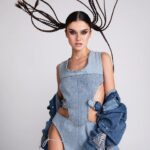 Theo Rose Instagram - 🤩 📸 @iamsebastiangalin MUA @claudiu.burca Hair @andreeaconstantinhair Styling @lucyfaur Dress @pif.stephano Jacket @levis