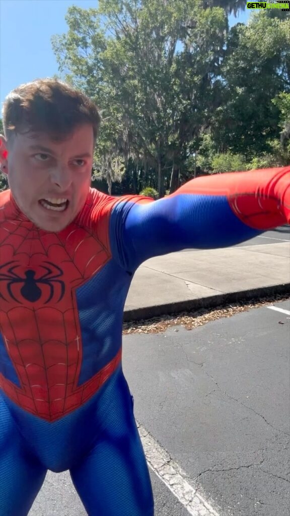 Thomas Sanders Instagram - If Spider-Man was afraid of spiders 🕷️ #spiderman #marvel #peterparker #cosplay #comedy #relatable #bugs