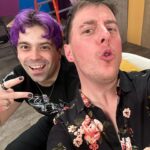 Thomas Sanders Instagram - Swing your razor wide, Sweeney 🎃 More Dump-tober! 1: Got our promo pics back for the show and loving how they’re looking! 2: My collab with Smosh games is out now! Got to show all these awesome people one of my favorite escape room style card games!! It was a murder mystery one and I LOVED IT. 3: Came out (lol) to Atlanta for Pride weekend and had a blast! 4: Sweeney and Mrs. Lovett! This photo was really showing off Sweeney’s curves, they don’t talk about that enough in the musical. 5: Dude, all those people who have compared me to Damien through the years are exactly right, we are very much the same person lol so glad I got to meet and play a game with him!! 6: I have so much fun with Andrea on stage each night! Just absolutely knocking em all dead. 7: Such a joy working on a sold out performance with such a lovely cast of people 🖤