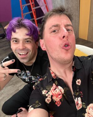 Thomas Sanders Instagram - Swing your razor wide, Sweeney 🎃 More Dump-tober! 

1: Got our promo pics back for the show and loving how they’re looking!
2: My collab with Smosh games is out now! Got to show all these awesome people one of my favorite escape room style card games!! It was a murder mystery one and I LOVED IT.
3: Came out (lol) to Atlanta for Pride weekend and had a blast!
4: Sweeney and Mrs. Lovett! This photo was really showing off Sweeney’s curves, they don’t talk about that enough in the musical.
5: Dude, all those people who have compared me to Damien through the years are exactly right, we are very much the same person lol so glad I got to meet and play a game with him!!
6: I have so much fun with Andrea on stage each night! Just absolutely knocking em all dead.
7: Such a joy working on a sold out performance with such a lovely cast of people 🖤