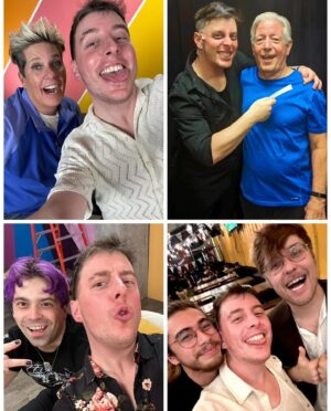 Thomas Sanders Instagram - My 2023 was made by the people that filled it. And I know they’ll make this coming year as well. 💜

Obviously couldn’t fit all of them into this one post (or tag everyone), but you all know who ya are and I adore you.