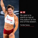 Tia-Clair Toomey Instagram - “My goal is to stand on top of the podium at the end of the season, and I’m not going to accept anything other than that.” Six-time Fittest Woman on Earth @tiaclair1 🇦🇺 thought the day she got pregnant would be the day she stopped being a professional @CrossFit athlete and instead focused on being a mom. But Toomey’s journey has ignited a “new fire” in her — a seventh championship title at the end of the 2024 season is the goal. #CrossFit #CrossFitOpen #CrossFitGames #Fitness