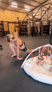 Tia-Clair Toomey Instagram - Daily ritual involves a @pliability_ session before and after training, making sure the body feels ready & recovered for training and time with my baby girl. *Willow loves it too! 💕