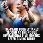 Tia-Clair Toomey Instagram - On Christmas Eve 2022, @tiaclair1 told the world she would not be competing in the 2023 CrossFit Games season — she was pregnant. Throughout her pregnancy, Toomey continued to train, modifying workouts along the way. She even made it to the Individual Quarterfinal — for fun. On May 9, 2023, Toomey gave birth to her daughter, Willow, and five months later, she was back out on the competition floor at the @rogueinvitational. It felt like Toomey never left. After taking a season off, the most dominant CrossFit Games athlete of all time started the competition with an event win, and led the women’s division heading into Day 2. For the rest of the weekend, Toomey found herself in a close race with the 2023 Fittest Woman on Earth Laura Horvath. Toomey and Horvath traded first place until the final event — a showdown of champions, where Horvath took the win. Toomey finished her first competition back in second place, just 10 points behind first. The six-time Fittest Woman on Earth is back. Rewatch Toomey in action at roguefitness.com/invitational. Link in bio. #CrossFit #ryourogue #Sports #Motivation #CrossFitMoms 📸 @flsportsguy, @elleryphotos 🖊️ @kelley.laxton