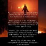 Tiffany Trump Instagram - Praying for everyone affected by the tragic wildfires in CA #staysafe #woolseyfire #campfire #hillfire