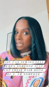 Tika Sumpter Instagram - I mean, ends trimmed and the world feels..different. 😂🤭@marva_stokes 🥰❤️🥰🤭