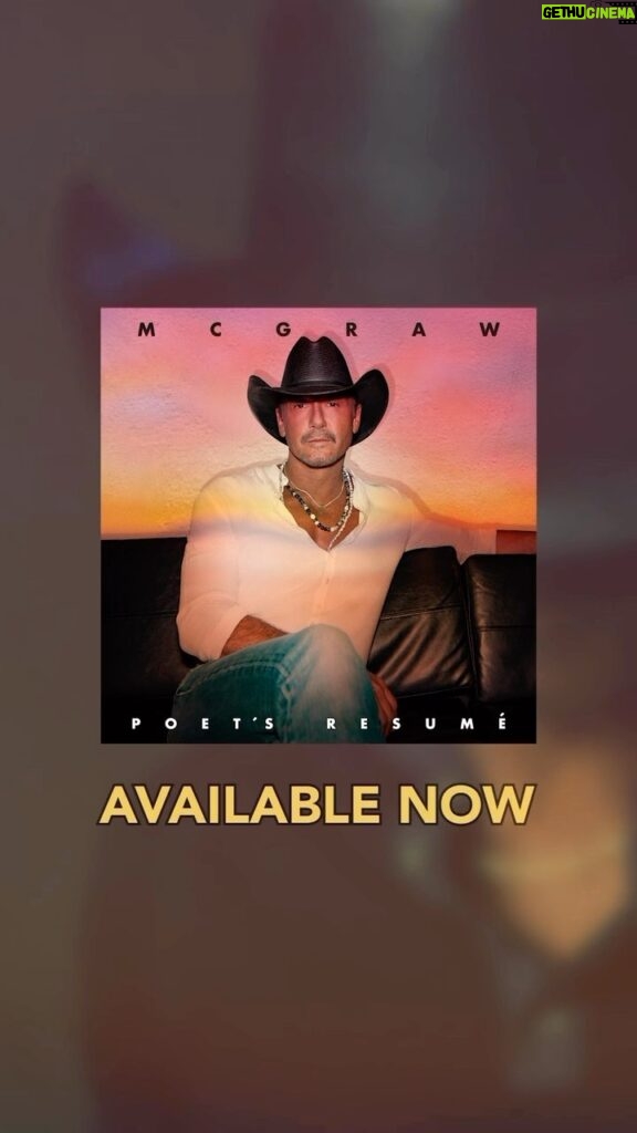 Tim McGraw Instagram - “Runnin’ Outta Love”…. one of my favorites from this new collection of songs!! Listen to the new EP #PoetsResume out now.