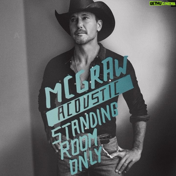 Tim McGraw Instagram - “Standing Room Only” (Acoustic) out now!! Hope you love it as much as I do.