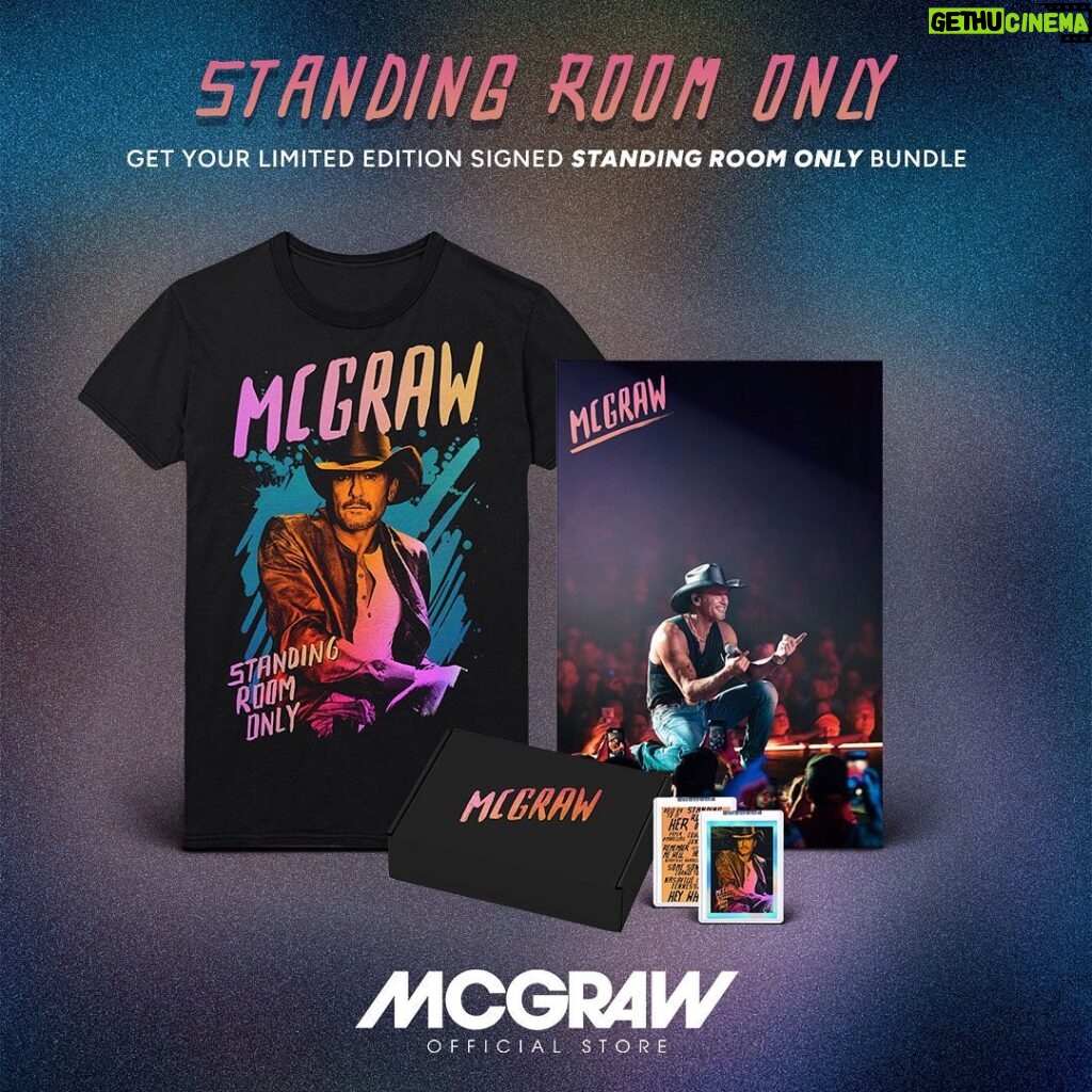 Tim McGraw Instagram - #StandingRoomOnly THE ALBUM coming August 25th!! 13 songs. And we just released a new song “Hey Whiskey'' available everywhere now. I can’t wait to share this whole project with you…. pre-order bundles available for a limited time at timmcgraw.com!
