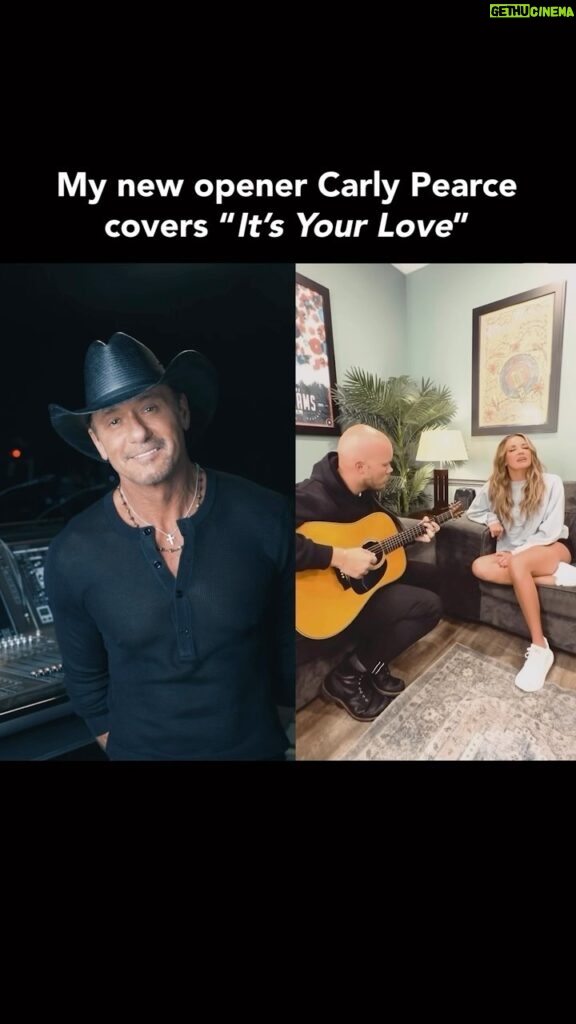 Tim McGraw Instagram - I’m a big fan of @carlypearce… she’s such a great singer, songwriter, entertainer, and all around really good person! Can’t wait to have her open up the shows next year on tour!! Which city are you coming to? #timmcgraw #carlypearce #countrymusic