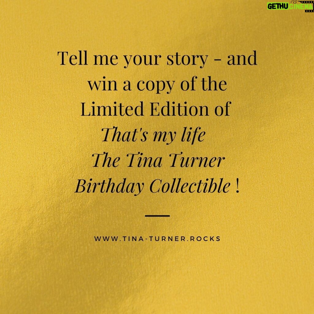 Tina Turner Instagram - I have so many fond memories with my dear fans and I love talking about them in interviews. But now I want to hear your side: Send me your personal message and tell me your story! What’s your most beloved memory of our journey together? What song helped you through a rough break-up, which one makes you cry? Your favorite photo? Every day so many wonderful messages reach me on this account – you all have so many great things to tell! As a special gift, one fan will be in the chance of winning a limited copy of “That’s my Life – The Tina Turner Birthday Collectible”. So, what are you waiting for? Go visit my homepage and tell me your story! (Link in bio) The competition runs until 15 July - the winner will be notified personally by e-mail. www.tina-turner.rocks