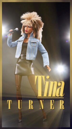 Tina Turner Instagram - Simply the best. 🎤 Barbie is proud to honor the unmatched career of the “Queen of Rock ’n Roll” with a @TinaTurner Barbie doll. Wearing a mini dress and denim jacket inspired by her look in the “What’s Love Got To Do With It” video, collectors and music fans alike can celebrate the music icon with the new Signature #Barbie doll.