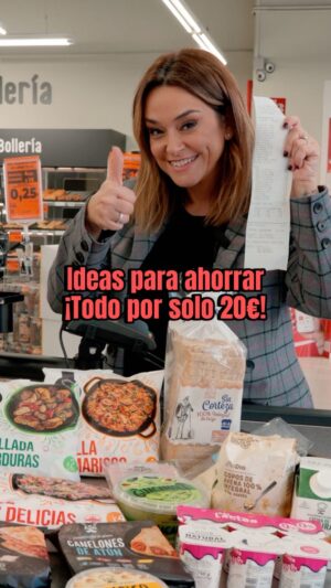 Toñi Moreno Instagram - Este mes de enero la noticia es la mejor oferta de @dia_esp 
Hasta 100 productos rebajados a 1€ y 2€ 😃🙃😃 Aquí la lista completa de lo que he comprado 🥗 🥘🥪por 20€, ahora prueba tu 🫵 #NuevaCalidadDia

Queso tierno reducido en sal lonchas Dia El Cencerro 160 g - 2€
Pechuga de pavo sándwich Dia Nuestra Alacena 250 g - 2€
Copos de avena integral Gran Dia 500 g - 1€
Pan de molde integral sin corteza El Molino de Dia 450 g - 1€
Yogur natural Doble 0% edulcorado Dia Láctea pack-6 x 125 g - 1€

Canelón de atún Dia Al Punto 300 g - 1€
Lasaña boloñesa Dia Al Punto 300 g - 1€
Parrillada de verduras asadas Dia Al Punto 450 g - 1€
Hummus Dia Al Punto 220 g - 1€
Paella de marisco Dia Al Punto 600 g - 2€

Crema de verduras Dia Al Punto brick 500 ml - 1€
Arroz 3 delicias Dia Al Punto 850 g - 2€
Guacamole Dia Al Punto 400 g - 2€
Gulas con gambas Mari Marinera 200 g - 2€
