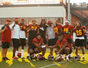Todd Gurley Instagram - Appreciate the love @usc.fb 
Congrats to my guy D Jack on the new job from
 GA to LA‼️✌🏾❤️💛 #FightOn