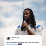 Todd Gurley Instagram - So good to see the next generation of @NFLAustralia players learning the game with @nflflag! 🔥🔥 The future is bright here in 🇦🇺