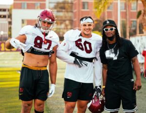 Todd Gurley Instagram - Appreciate the love @usc.fb 
Congrats to my guy D Jack on the new job from
 GA to LA‼️✌🏾❤️💛 #FightOn