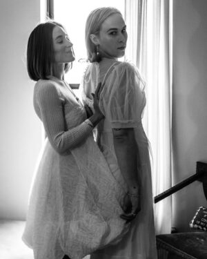 Tommy Dorfman Instagram - i married my best friend and didn’t tell anyone except @hunterabrams who came and photographed us towards the end of last year. we bought our own dresses @doverstreetmarketnewyork where i used to work before acting, and it was perfect.
a few weeks ago we decided to say let’s celebrate this our way, so we we something for @voguemagazine and @vogueweddings because we love each other and the world should know!!!! ok???! 

and if you’re mean to her i’ll 🔪

also BIG thank you @liamnhess and @guiducci @alexandramacon ♡