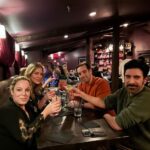 Tricia Helfer Instagram - A much needed night out after 3 hard (but great) weeks of filming. A treat to spend it with these lovely people @tarekbisharaofficial @odetta1208 @anthonyjd76 And who knew there was a cool speakeasy in Marblehead 🤷🏼‍♀️😜
