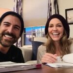 Tricia Helfer Instagram - We start filming tomorrow!! Last minute cram session with @tarekbisharaofficial #HelloBeautiful