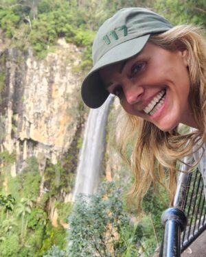 Tricia Helfer Instagram - I think I gotta do it.  Yup…did it…dipped in a chilly Aussie waterfall!