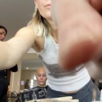 Tricia Helfer Instagram - Bald cap in three parts (due to rehearsal interruptions). @kristystratemakeup & @chelseapaigemua knocked it outta the park.