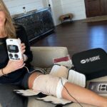 Tricia Helfer Instagram - Info on the @thehwave for those of you with injuries, chronic pain or upcoming surgeries, take a listen. Many of you have commented or reached out to me so I’m sharing. Vids/pics in order - one month in, home from the hospital (before the nerve blocker wore off 🥹), and about a 5 days post surgery.