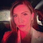 Tricia Helfer Instagram - Got to get pseudo dressed up tonight. Been awhile 😜 And I’m so glad I washed my car…and then it rained.